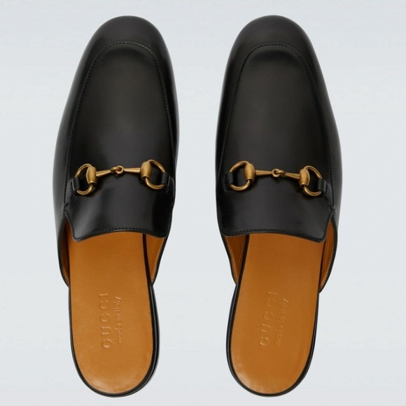 GUCCI PRINCETOWN LEATHER SLIPPER black Size 7 style 423513⭐️⭐️⭐️⭐️⭐️ - Picture 13 of 15
